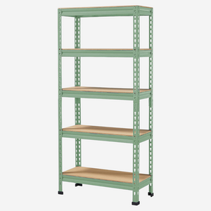 Racking Adjustable Shelves 5-Tier Storage Rack for Home - Olive Green Racking Adjustable Shelves 5-Tier Storage Rack for Home - Olive Green