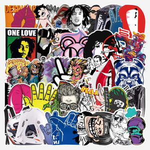50 Pcs BOB Marley Stickers, Vinyl Waterproof Stickers for Water Bottles, Laptop, Skateboard Journaling Scrapbook. 50 Pcs BOB Marley Stickers, Vinyl Waterproof Stickers for Water Bottles, Laptop, Skateboard Journaling Scrapbook.