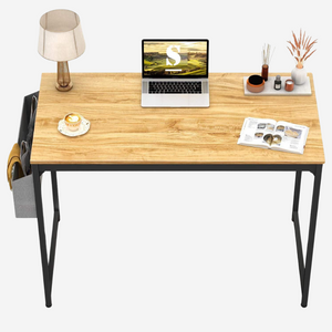 Computer Desk Study Writing Table with 2 Hooks for Home & Office Computer Desk Study Writing Table with 2 Hooks for Home & Office