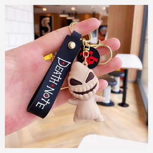 Death Note Keychain With Metal Hook Death Note Keychain With Metal Hook