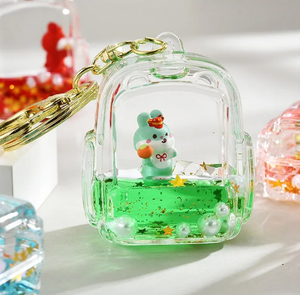 Glitter Bag Keychain With Metal Hook Glitter Bag Keychain With Metal Hook