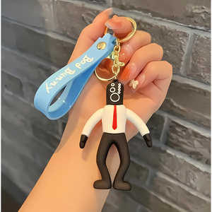 Bed Bunny Keychain With Metal Hook Bed Bunny Keychain With Metal Hook
