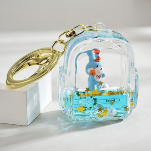 Glitter Bag Keychain With Metal Hook Glitter Bag Keychain With Metal Hook