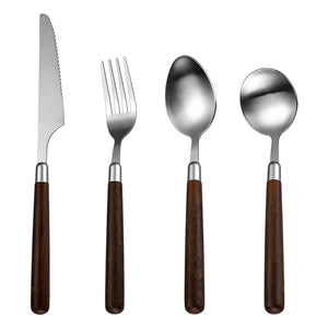 STAR WORK Retro Cutlery Set – Stainless steel, durable, dishwasher safe for home & restaurant. (4-Piece) STAR WORK Retro Cutlery Set – Stainless steel, durable, dishwasher safe for home & restaurant. (4-Piece)