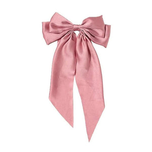 STAR WORK Girl's Long Ribbon Hair Pins Accessories (PINK) STAR WORK Girl's Long Ribbon Hair Pins Accessories (PINK)