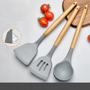 Star Work Silicon Spatula for Kitchen | Non-Stick | Cooking Spatulas with Wooden Handle | Spatula Turner Serving Cooking Spoon | Spatula Combs for Omlet Egg Dosa chapati Sambar (32cms) Star Work Silicon Spatula for Kitchen | Non-Stick | Cooking Spatulas with Wooden Handle | Spatula Turner Serving Cooking Spoon | Spatula Combs for Omlet Egg Dosa chapati Sambar (32cms)