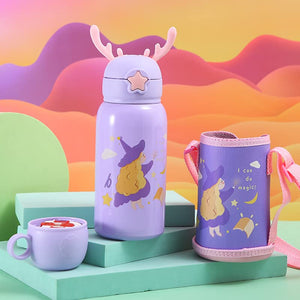 Star Work Kids Sipper Bottle 550ml | Stainless Steel | Vacuum Insulated (Purple) Star Work Kids Sipper Bottle 550ml | Stainless Steel | Vacuum Insulated (Purple)