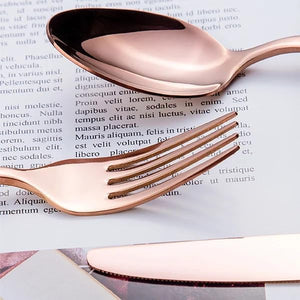 STAR WORK Flatware Set – Mirror-polished stainless steel, durable & dishwasher safe. STAR WORK Flatware Set – Mirror-polished stainless steel, durable & dishwasher safe.