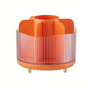 Star Work Makeup Brush Holder 360° Rotating | 7-Slot Organizer (Without LId) Star Work Makeup Brush Holder 360° Rotating | 7-Slot Organizer (Without LId)