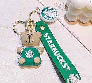 Starbucks Teddy Keychain with Metal Hook Starbucks Teddy Keychain with Metal Hook