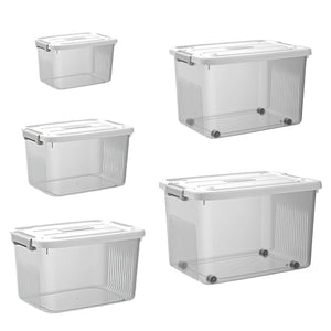 Star Work Clear Storage Box Stackable with Lid | Heavy-Duty Latches (Combo Set) Star Work Clear Storage Box Stackable with Lid | Heavy-Duty Latches (Combo Set)