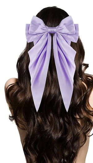STAR WORK Girl's Long Ribbon Hair Pins Accessories (PINK) STAR WORK Girl's Long Ribbon Hair Pins Accessories (PINK)