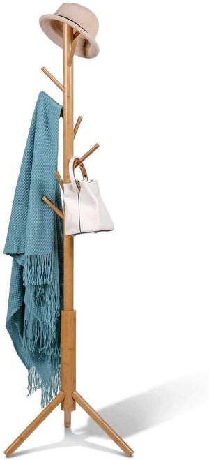 STAR WORK Bamboo Clothes Rack – Foldable, space-saving corner stand for coats & clothes. (Beige) STAR WORK Bamboo Clothes Rack – Foldable, space-saving corner stand for coats & clothes. (Beige)