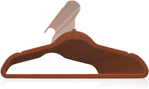 STAR WORK Velvet Hangers – Non-slip, ultra-thin, space-saving with 360° swivel hook. (BRONZE) STAR WORK Velvet Hangers – Non-slip, ultra-thin, space-saving with 360° swivel hook. (BRONZE)