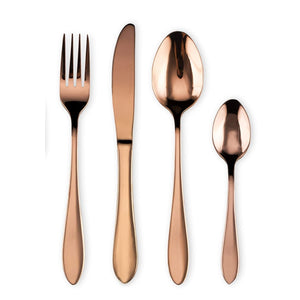 STAR WORK Cutlery Set – Gold-coated stainless steel (304), food-grade & dishwasher safe.(Glod) STAR WORK Cutlery Set – Gold-coated stainless steel (304), food-grade & dishwasher safe.(Glod)