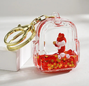 Glitter Bag Keychain With Metal Hook Glitter Bag Keychain With Metal Hook