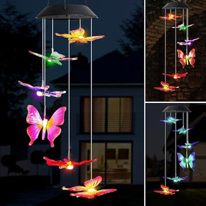 STAR WORK Solar Glow Chimes (Butterfly) STAR WORK Solar Glow Chimes (Butterfly)