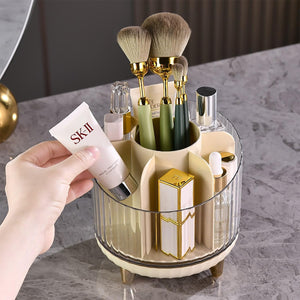 Star Work Makeup Brush Holder 360° Rotating | 7-Slot Organizer (Without LId) Star Work Makeup Brush Holder 360° Rotating | 7-Slot Organizer (Without LId)