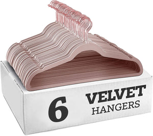 STAR WORK Velvet Hangers – Non-slip, ultra-thin, space-saving with 360° swivel hook. (PEACH) STAR WORK Velvet Hangers – Non-slip, ultra-thin, space-saving with 360° swivel hook. (PEACH)