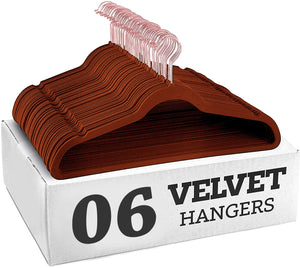 STAR WORK Velvet Hangers – Non-slip, ultra-thin, space-saving with 360° swivel hook. (BRONZE) STAR WORK Velvet Hangers – Non-slip, ultra-thin, space-saving with 360° swivel hook. (BRONZE)