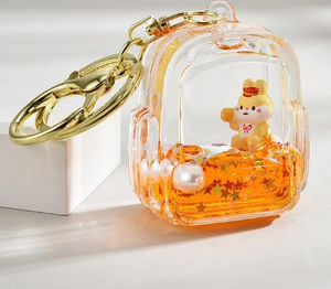 Glitter Bag Keychain With Metal Hook Glitter Bag Keychain With Metal Hook