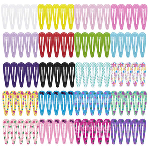 STAR WORK Toddler Hair Clips Colorful & Mini | 100 Pcs Snap Barrettes STAR WORK Toddler Hair Clips Colorful & Mini | 100 Pcs Snap Barrettes