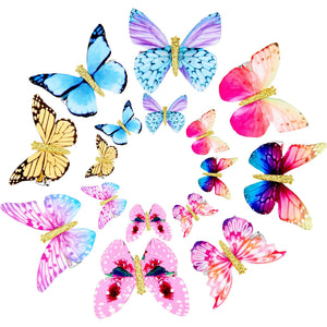 STAR WORK 3D Colorful Butterfly Hair Clips (Pack Of 6) STAR WORK 3D Colorful Butterfly Hair Clips (Pack Of 6)
