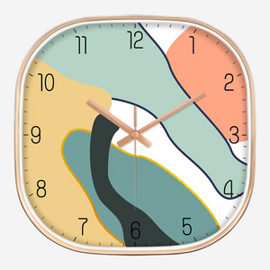 Silence non-ticking Plastic Frame Lariya Square Wall Clock Silence non-ticking Plastic Frame Lariya Square Wall Clock