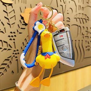Pop Duck Keychain With Metal Hook Pop Duck Keychain With Metal Hook