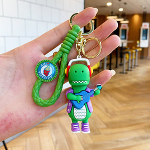 Dancing Dino Keychain With Metal Hook Dancing Dino Keychain With Metal Hook