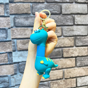 Dino Folding Keychain With Metal Hook Dino Folding Keychain With Metal Hook