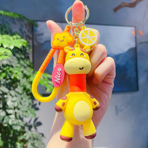 Girafee Keychain With Metal Hook Girafee Keychain With Metal Hook