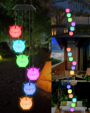 STAR WORK Solar Glow Chimes (Owl) STAR WORK Solar Glow Chimes (Owl)