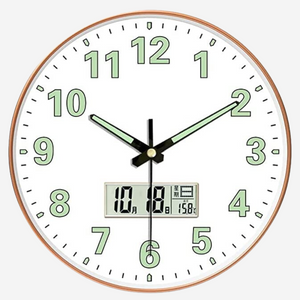 Digital Analog Wall Clock (Radium White Digital) Digital Analog Wall Clock (Radium White Digital)