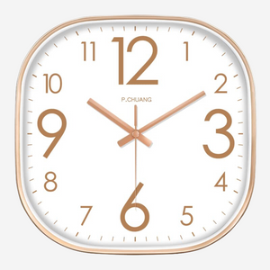Silence non-ticking Plastic Frame Indian Square Wall Clock Silence non-ticking Plastic Frame Indian Square Wall Clock