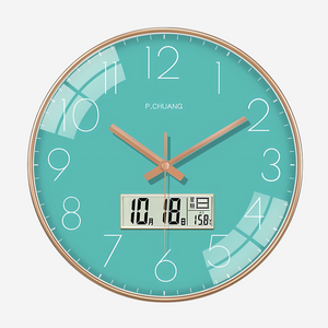 Digital Analog Wall Clock (Sky Blue Digital) Digital Analog Wall Clock (Sky Blue Digital)