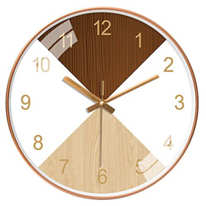 Silence Wall Clock Non-Ticking Quiet Decorative - Wooden Brown Analog Silence Wall Clock Non-Ticking Quiet Decorative - Wooden Brown Analog