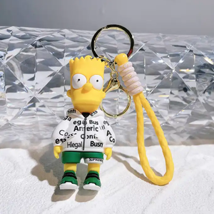 Simpson Keychain With Metal Hook Simpson Keychain With Metal Hook