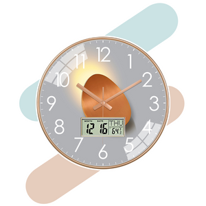 Silence Wall Clock Non-Ticking Quiet Decorative - Egg Clock Silence Wall Clock Non-Ticking Quiet Decorative - Egg Clock