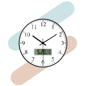 Digital Analog Wall Clock (White Digital Clock) Digital Analog Wall Clock (White Digital Clock)