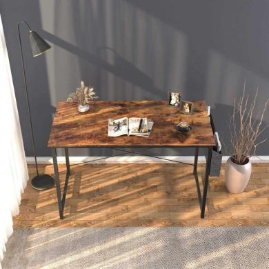 Modern & Simple Style Computer Desk with Storage Bag and Hook - Star Work