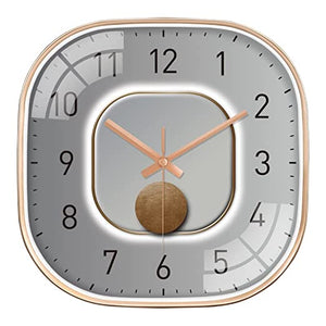 Silence non-ticking Plastic Frame Wall Clock - Moon Light Analog Square Silence non-ticking Plastic Frame Wall Clock - Moon Light Analog Square