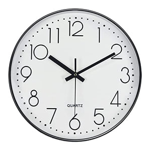 Silence Wall Clock Non-Ticking Quiet Decorative - Simple Black Analog Silence Wall Clock Non-Ticking Quiet Decorative - Simple Black Analog