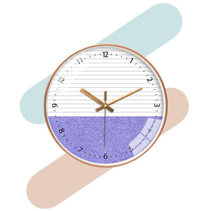 Wall Clock for Home | Living Room| Office | Purple & White Wall Clock for Home | Living Room| Office | Purple & White