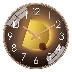 Silence Wall Clock Non-Ticking Quiet Decorative - Sun Light Analog Silence Wall Clock Non-Ticking Quiet Decorative - Sun Light Analog