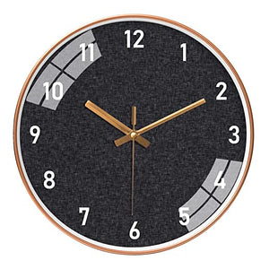 Silence Wall Clock Non-Ticking Quiet Decorative - Black Denim Analog Silence Wall Clock Non-Ticking Quiet Decorative - Black Denim Analog