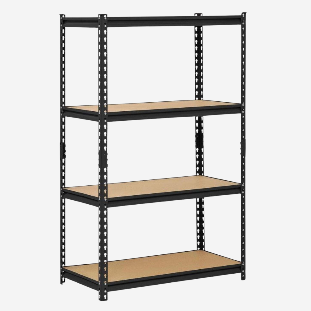 4-Tier Heavy Duty Grey Storage Shelves Garage Shop Warehouse