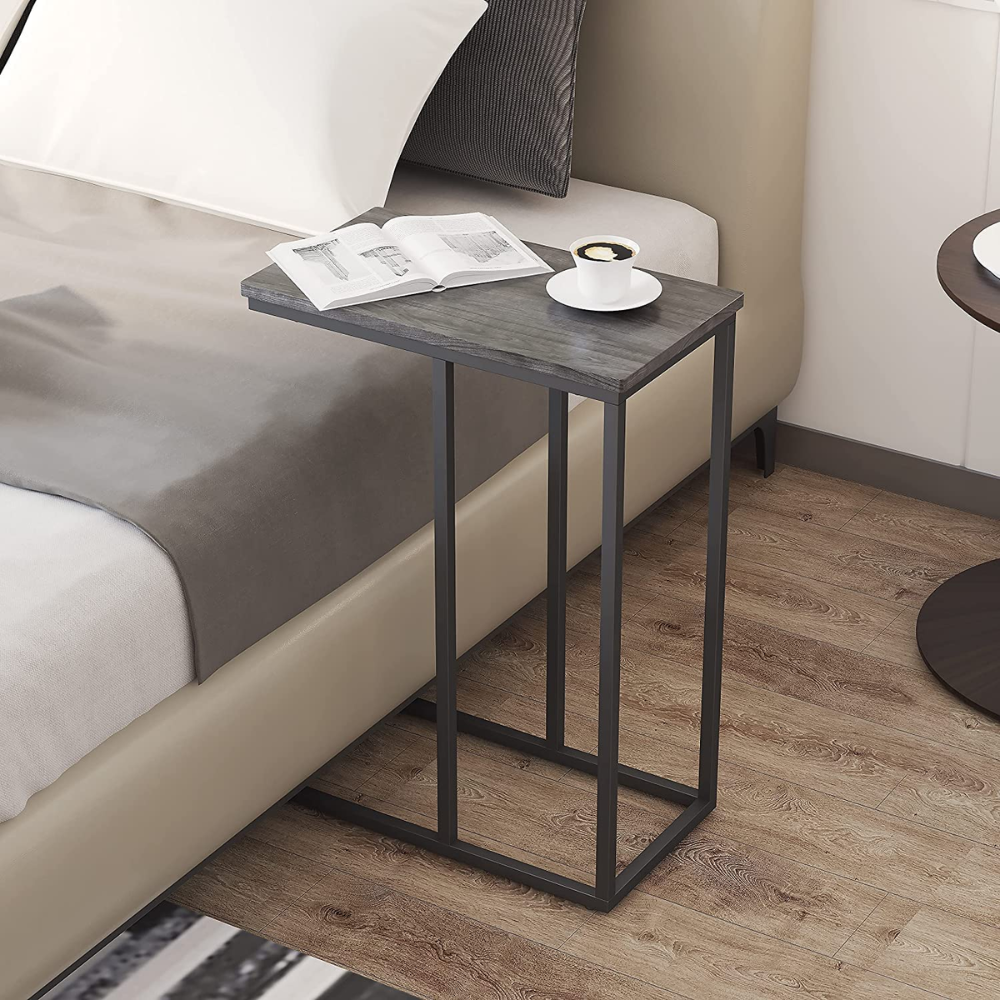 C shape Coffee Table For Living Room | Small Unique Side Table