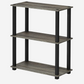 3-Tier Storage Shelf Rack Stand Turn-N-Tube End Table, Space Saving