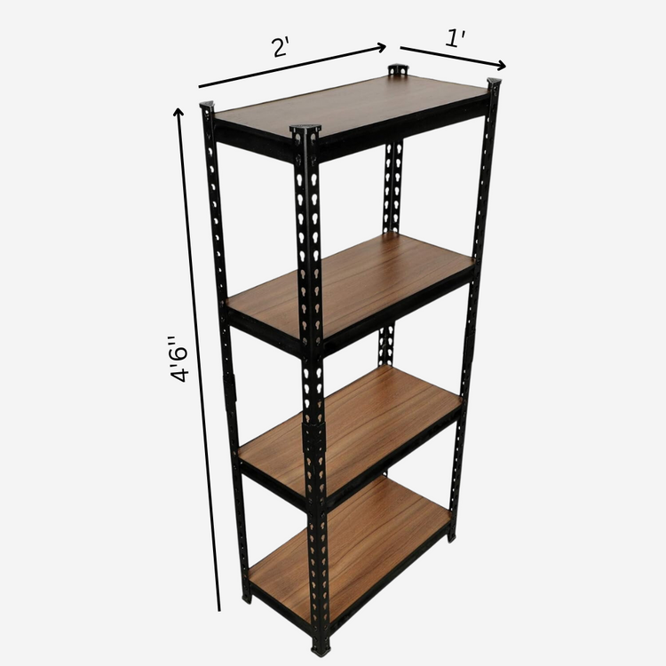 4-Tier Heavy Duty Grey Storage Shelves Garage Shop Warehouse